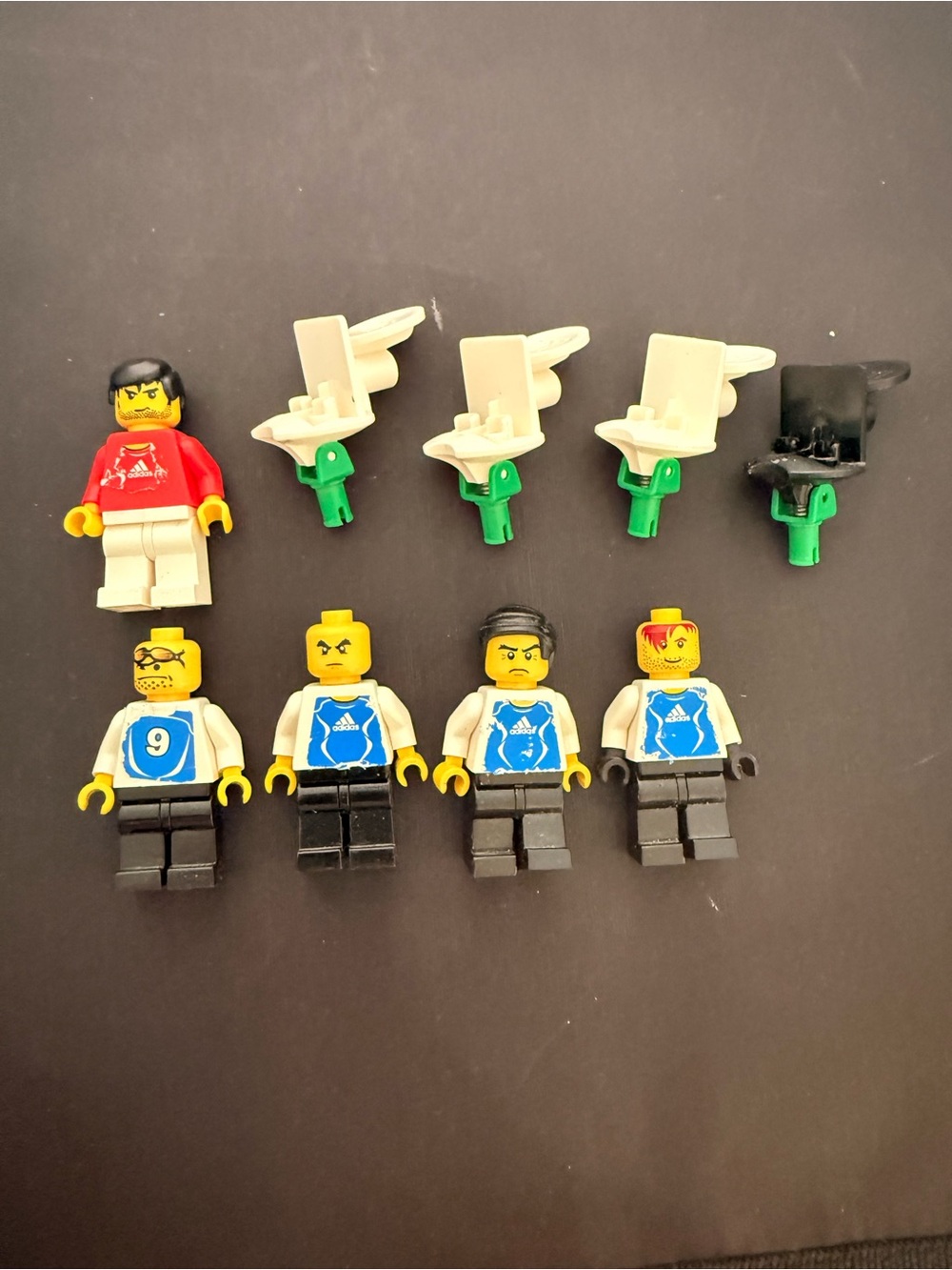 Vintage Lego City Minifigures Soccer Player Adidas Logo stickers